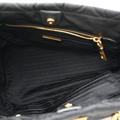 Prada Nylon Tessuto Impuntu Quilted Tote Black 5 of 10