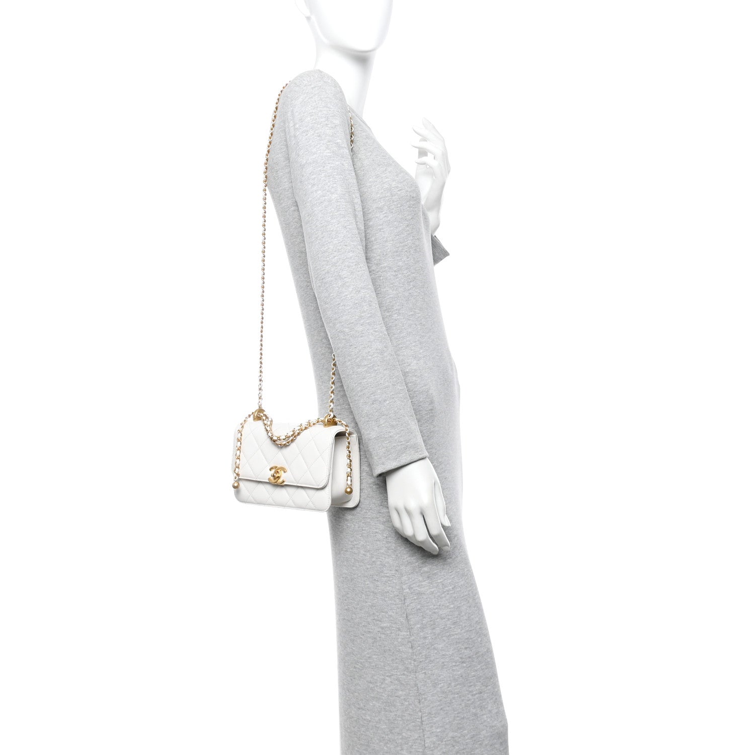 Chanel Calfskin Quilted Mini Perfect Fit Flap White 2 of 11