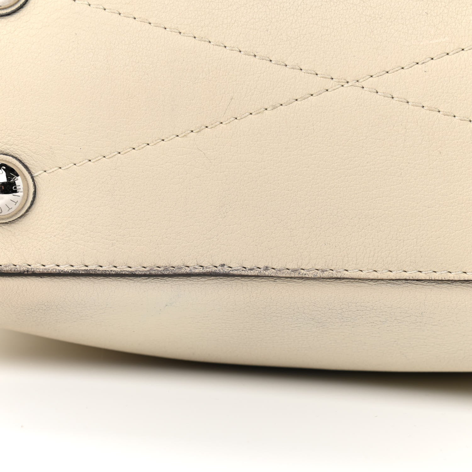 Louis Vuitton Veau Soie Calfskin Parnassea Bagatelle Hobo Blanc Casse 15 of 19