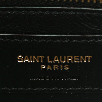 Saint Laurent Grain De Poudre Monogram Cassandra Clasp Bag Black 6 of 10