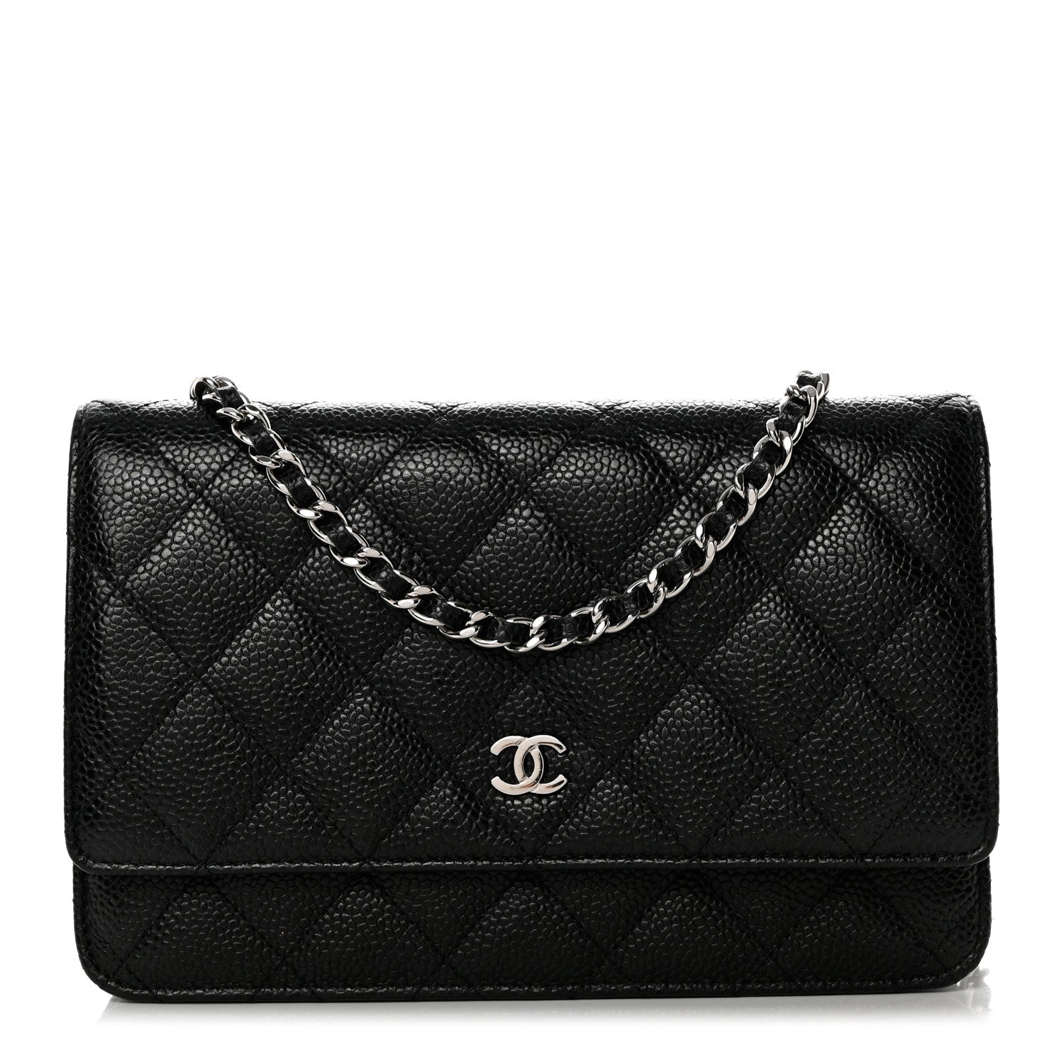 Chanel Caviar Quilted Wallet On Chain WOC Black 1 of 9