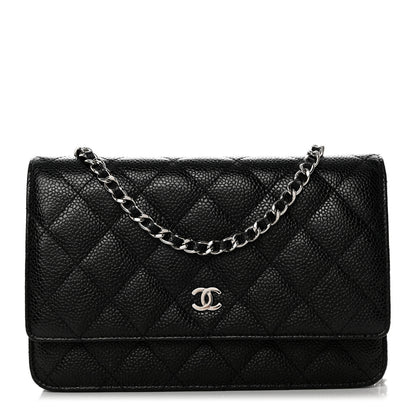 Chanel Caviar Quilted Wallet On Chain WOC Black 1 of 9