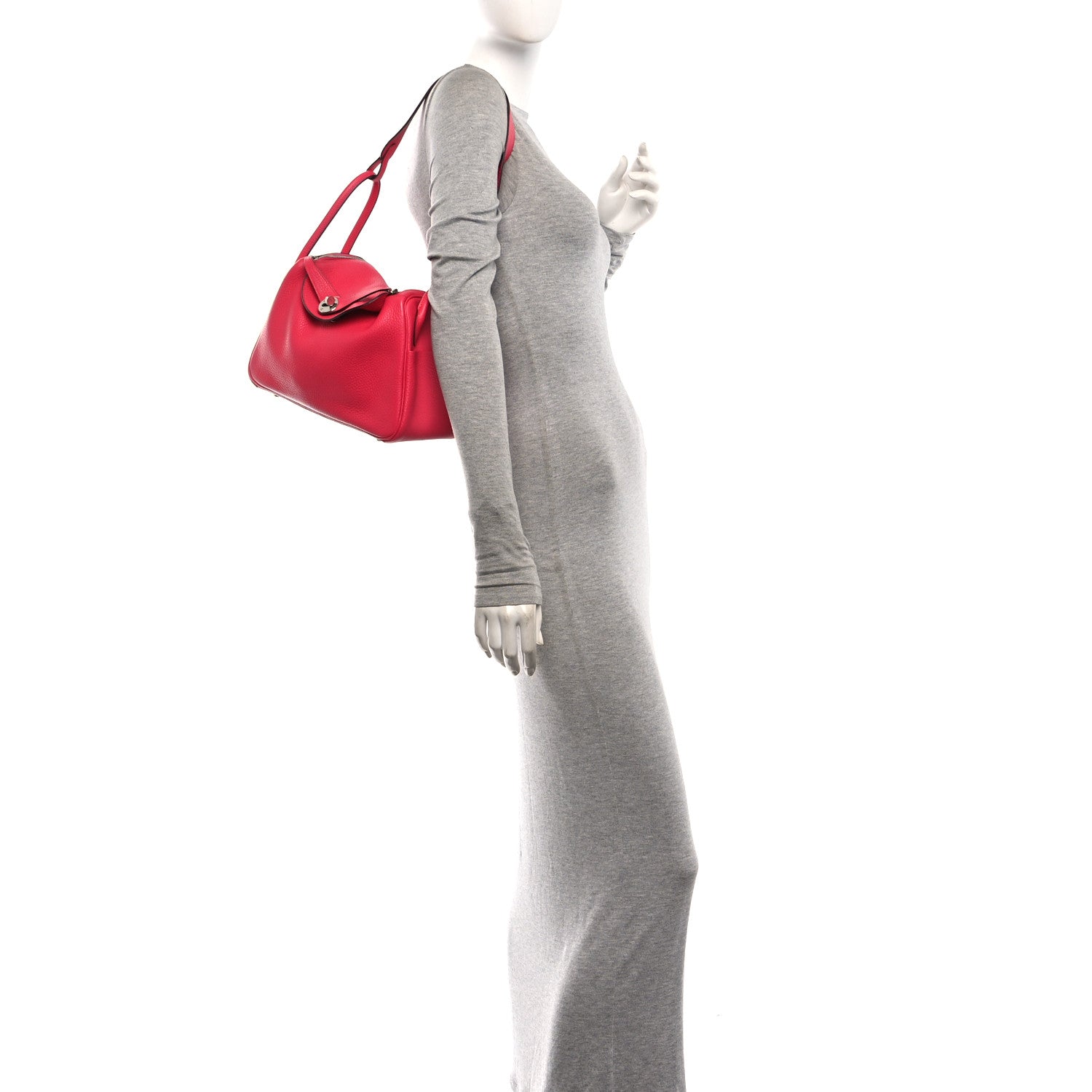 Hermes Taurillon Clemence Lindy 26 Rose Extreme 2 of 10
