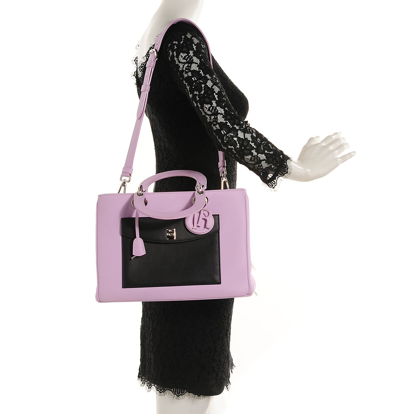 Lambskin Large Lady Dior Pockets Pink