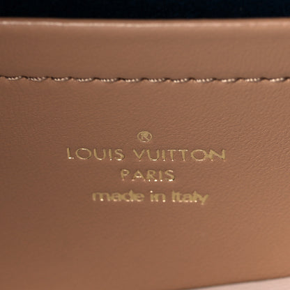 Louis Vuitton Lambskin Embossed Monogram Pochette Coussin Camel 6 of 9