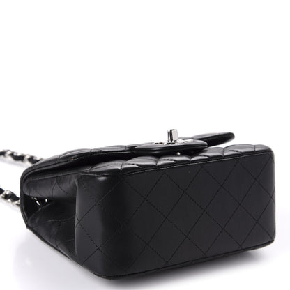 Chanel Lambskin Quilted Mini Square Flap Black 4 of 11