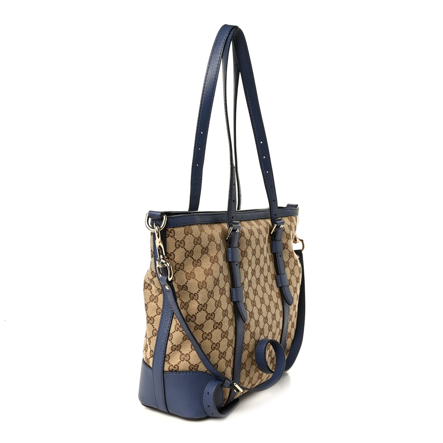 Monogram Cellarius Calfskin Tote Beige Ebony Blue