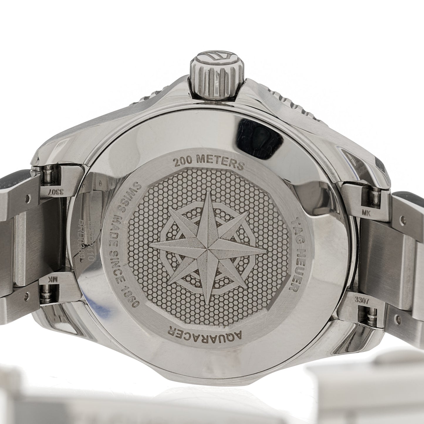 Stainless Steel Diamond 30mm Aquaracer Professional 200 Automatic Watch Black WBP2410