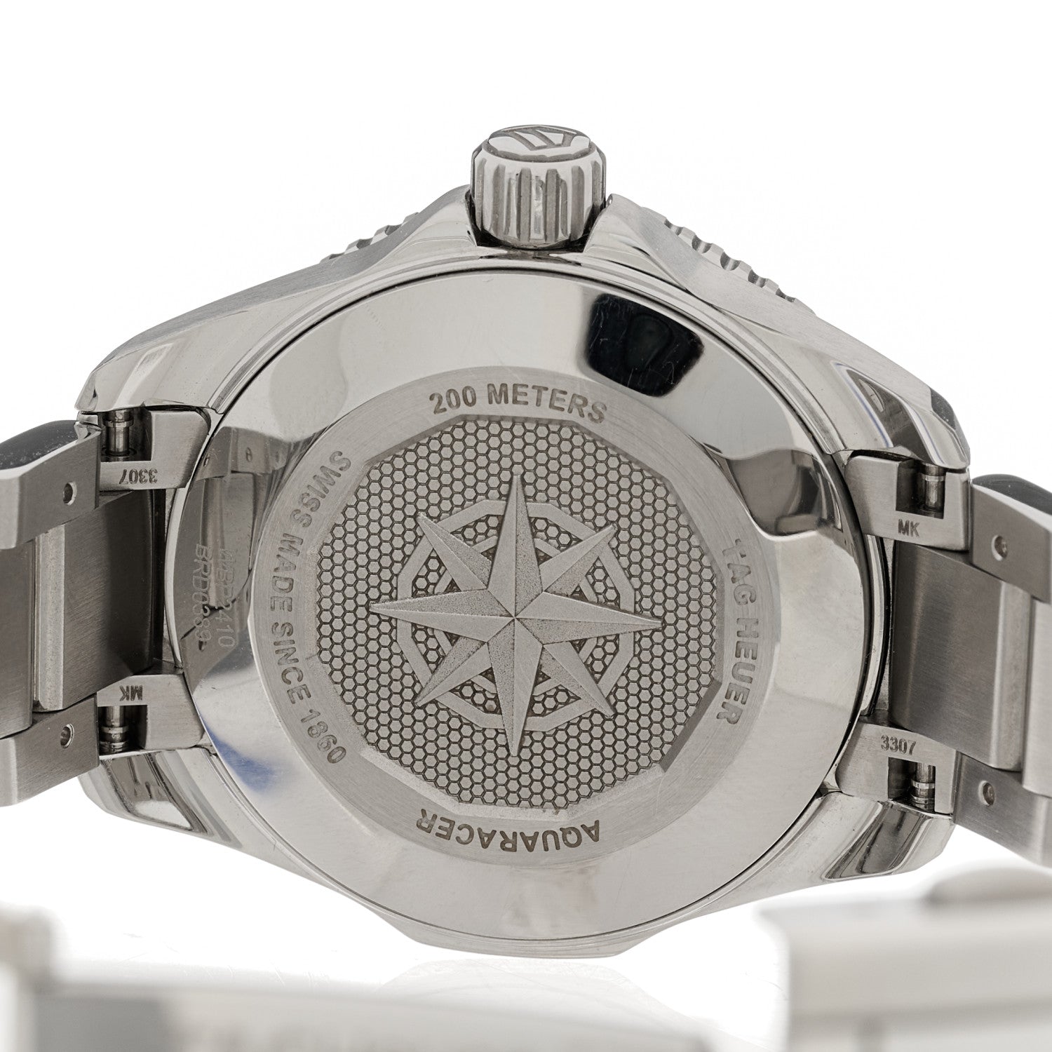 Tag Heuer Stainless Steel Diamond 30mm Aquaracer Professional 200 Automatic Watch Black WBP2410 4 of 5
