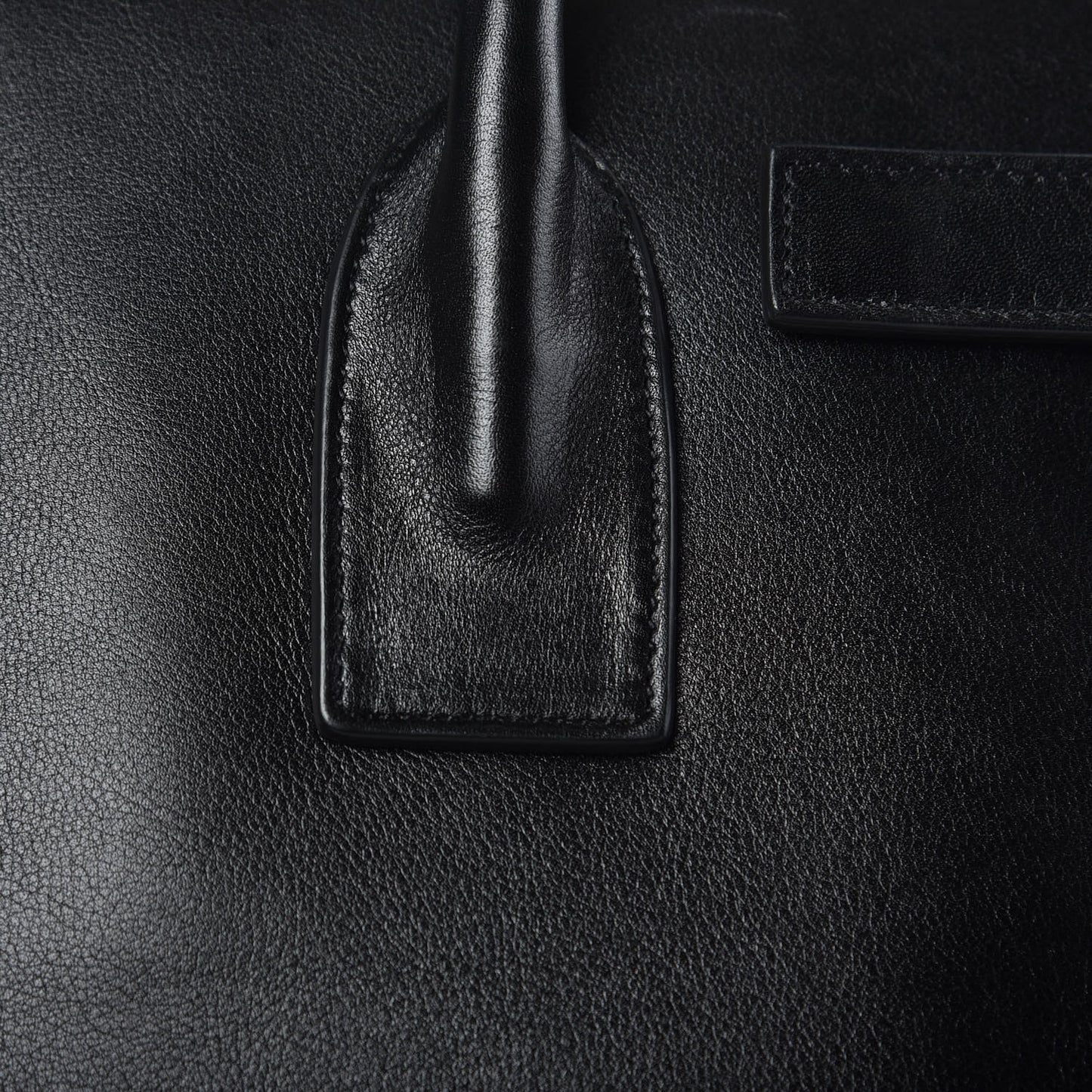 Calfskin Small Sac De Jour Black