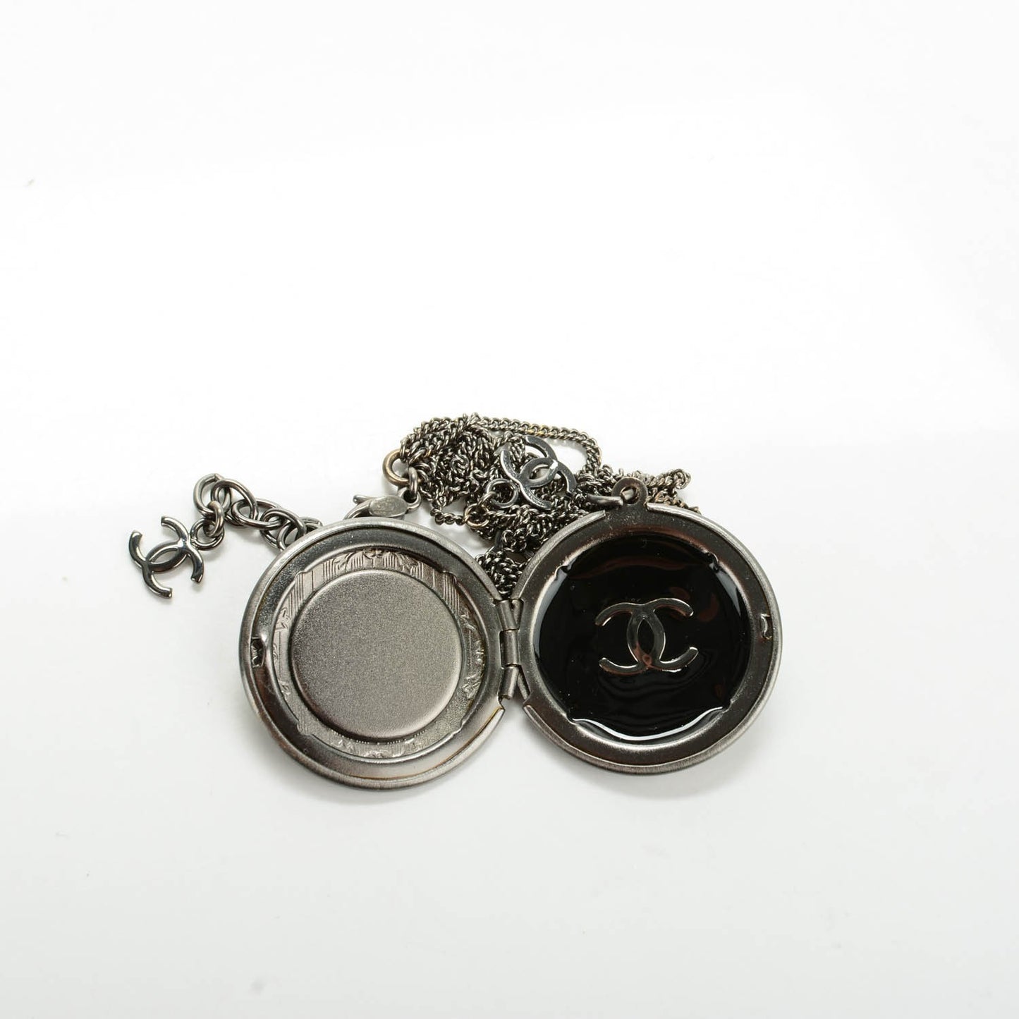 Ruthenium Coco Locket CC Charm Bracelet