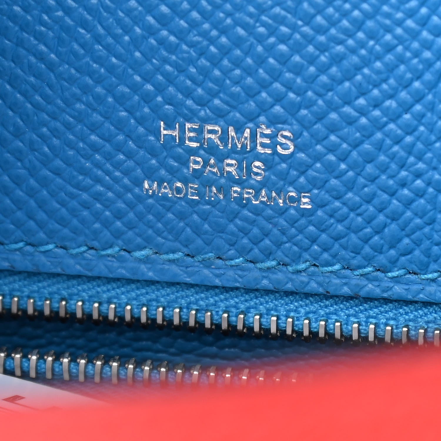 Hermes Epsom Casaque Kelly Sellier 28 Rouge Coeur Rose Extreme Bleu Zanzibar 6 of 10
