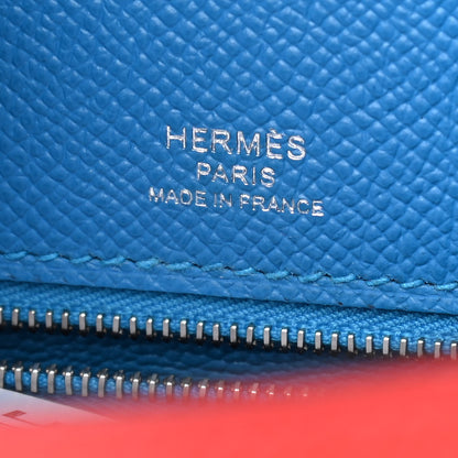 Hermes Epsom Casaque Kelly Sellier 28 Rouge Coeur Rose Extreme Bleu Zanzibar 6 of 10