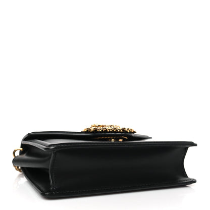 Dolce & Gabbana Smooth Calfskin Small Devotion Envelope Top Handle Bag Black 4 of 8
