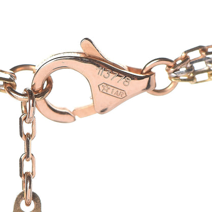 Cartier 18K Pink Yellow White Gold Three Chain Necklace 5 of 5