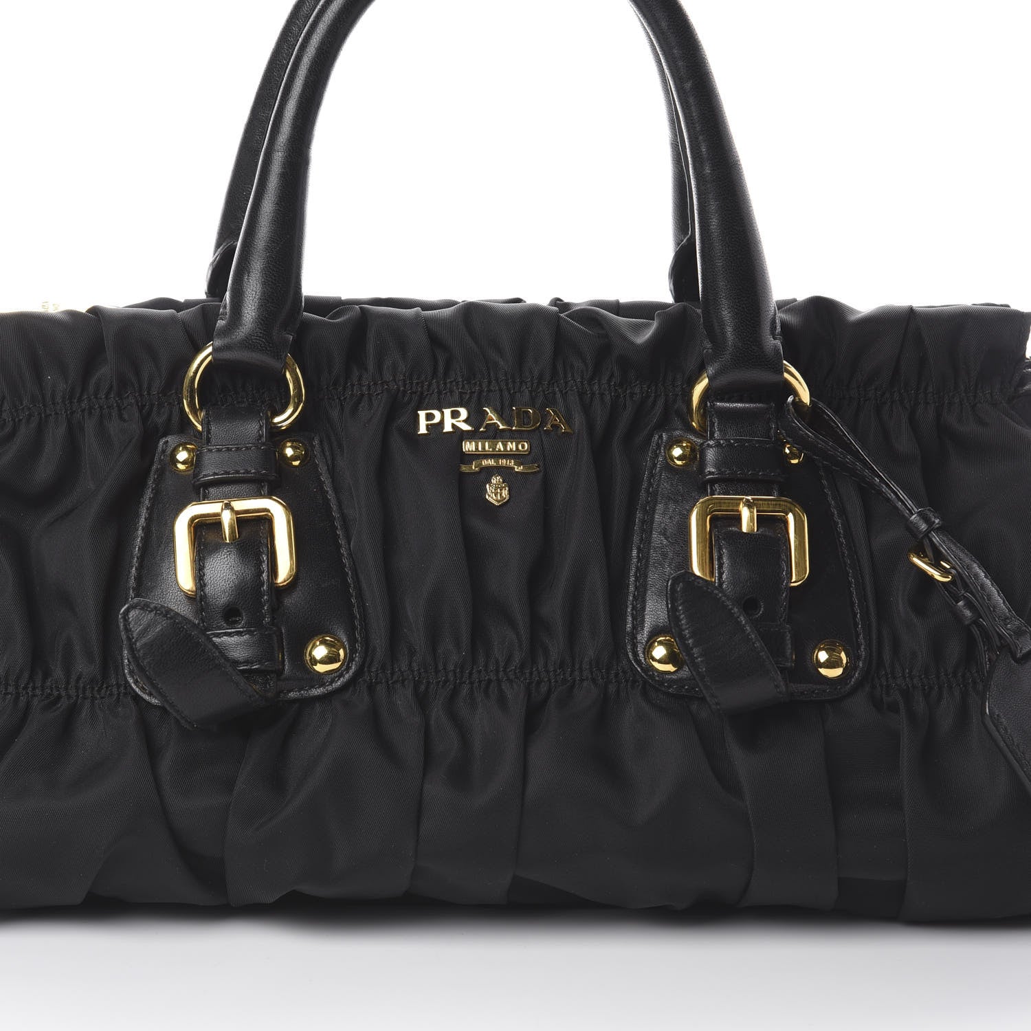 Prada Tessuto Nylon Nappa Gaufre Bag Black 8 of 8