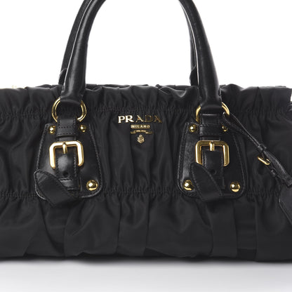 Prada Tessuto Nylon Nappa Gaufre Bag Black 8 of 8