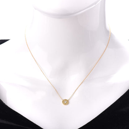 Tiffany 18K Yellow Gold Diamond 1837 Circle Pendant Necklace 2 of 4