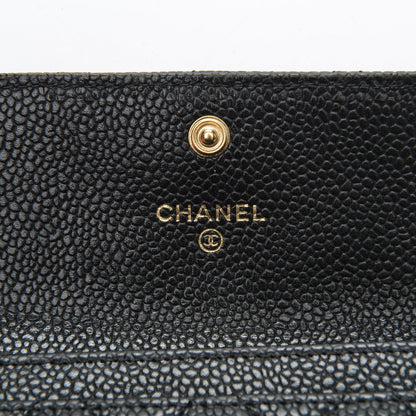 Chanel Caviar Quilted Flap Card Holder Black 6 of 8