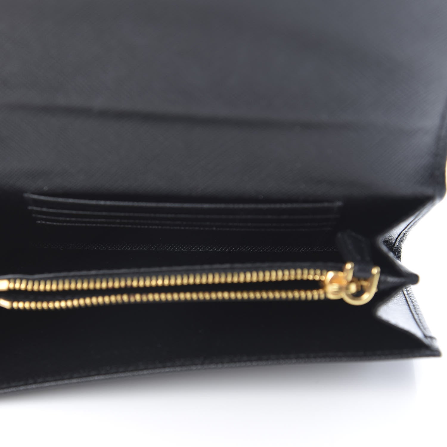 Prada Saffiano Metal Wristlet Black 5 of 8