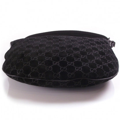 Gucci Suede Monogram Hobo 4 of 10