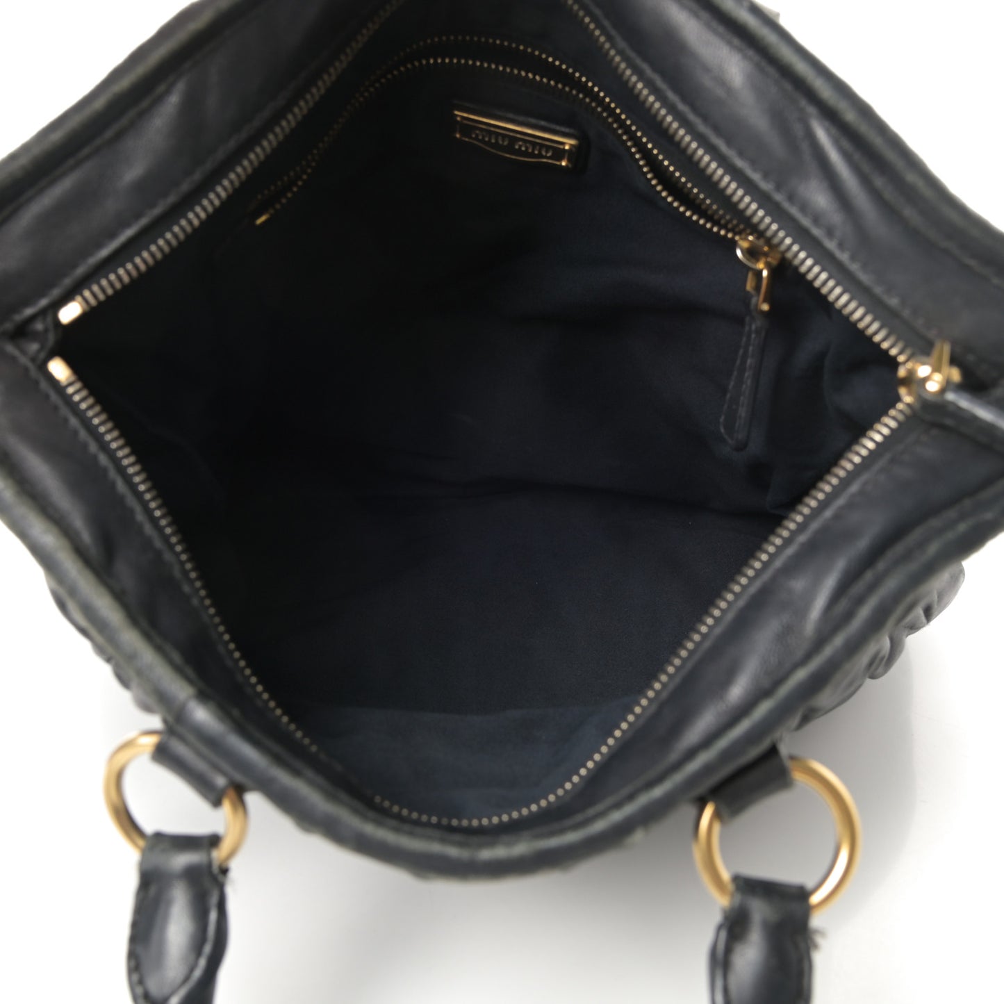 Nappa Matelasse Tote Black