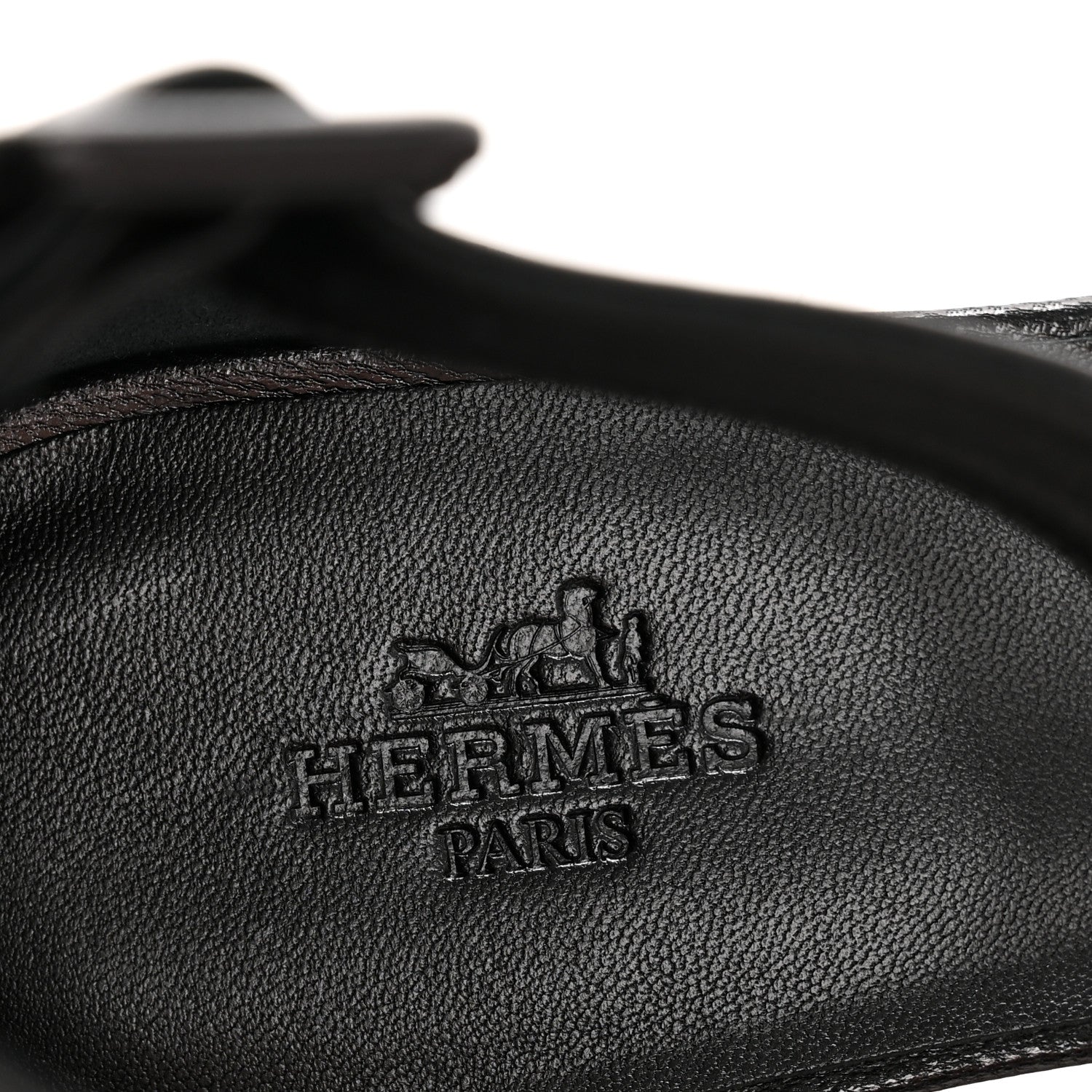 Hermes Goatskin Elda Espadrille Wedge Sandals 38 Black 8 of 9