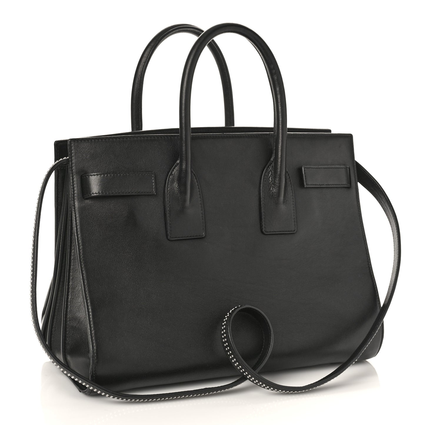 Calfskin Small Sac De Jour Studded Black