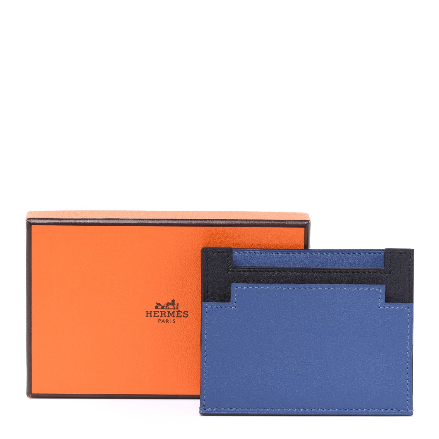 Hermes Swift Multiplis Card Holder Bleu Brighton Bleu Indigo 10 of 10