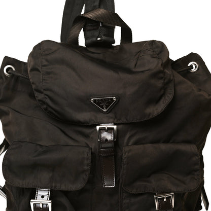 Prada Nylon Vela Medium Backpack Dark Brown 5 of 15