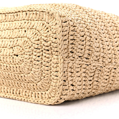 Saint Laurent Raffia Rive Gauche Tote Natural 9 of 9