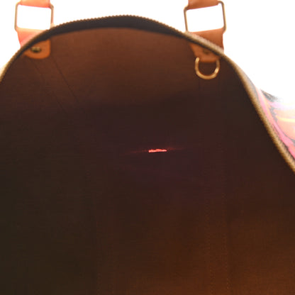 Louis Vuitton Monogram Roses Keepall 50 10 of 12