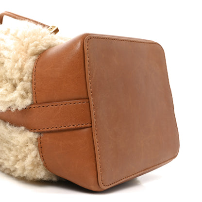 Saint Laurent Shearling Calfskin Small Emmanuelle Bucket Bag Natural Beige Brick 8 of 9
