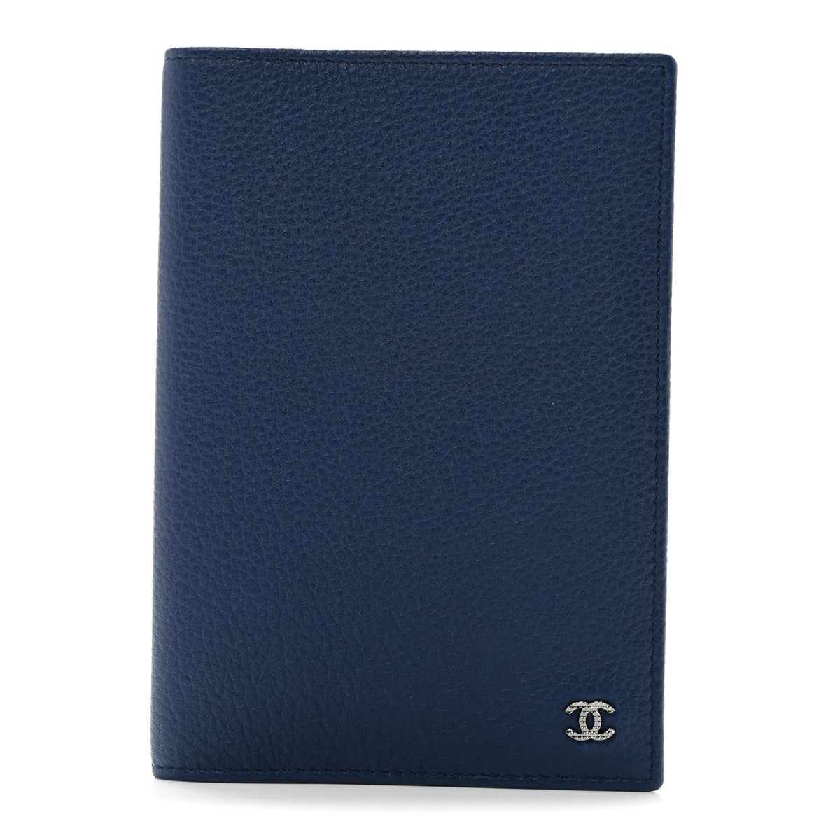 Calfskin Passport Holder Navy