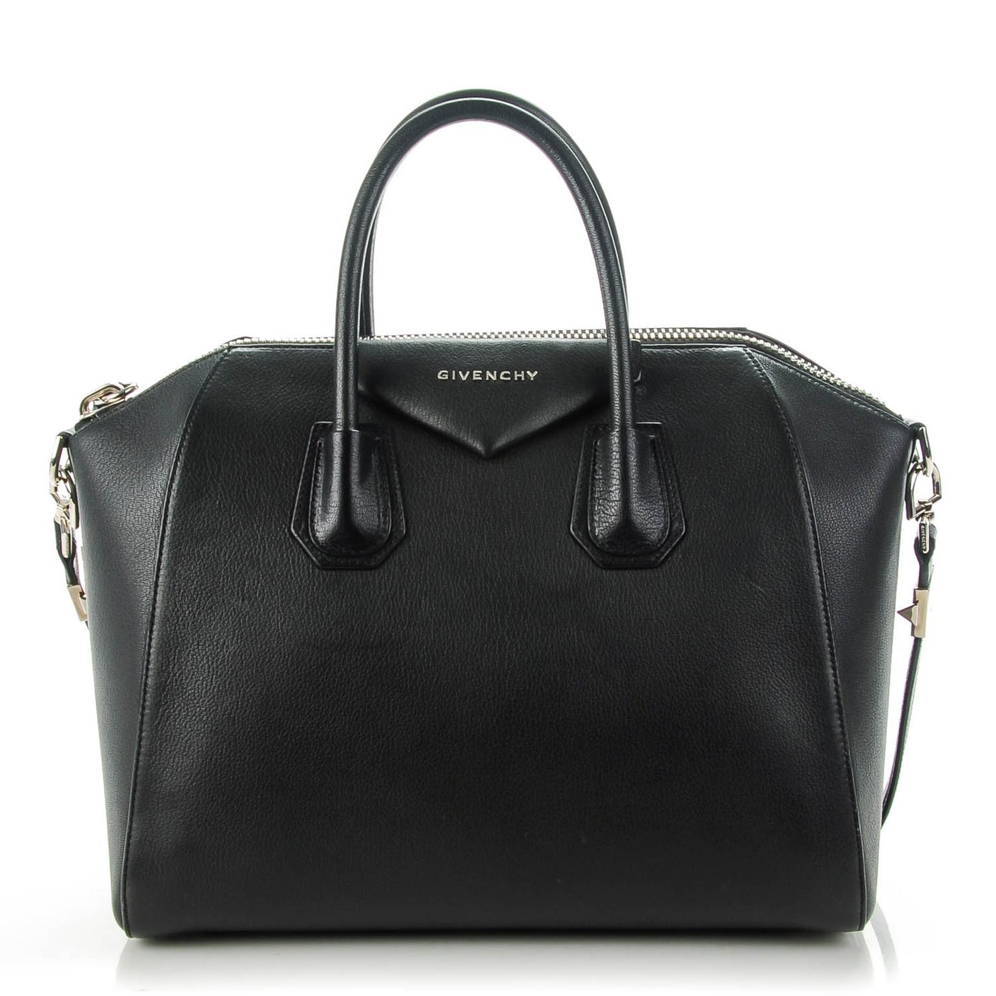 Sugar Goatskin Medium Antigona Black