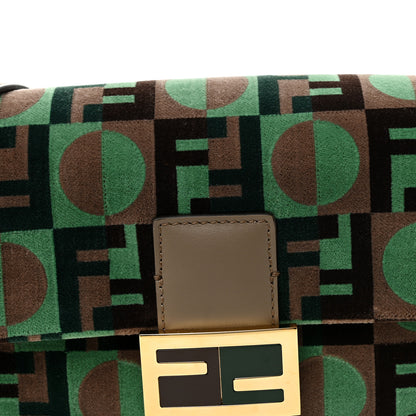 Fendi Fabric Tapestry Effect Fendi Dots Baguette Matcha Dove Multicolor 8 of 10