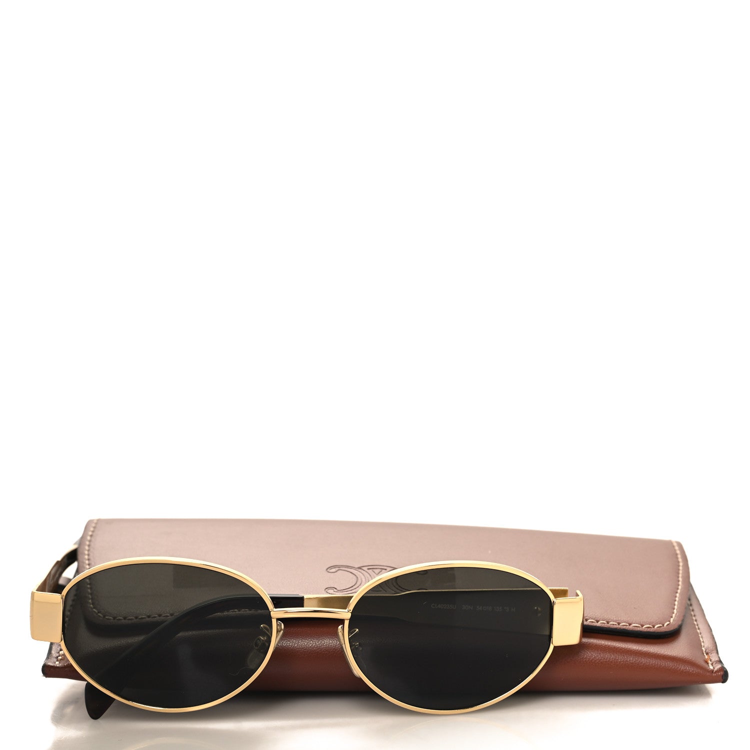 Celine Metal Triomphe 01 Sunglasses CL40235U Gold Green 7 of 7