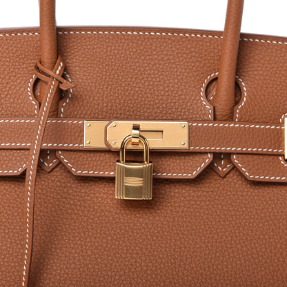 Hermes Togo Birkin 30 Gold 10 of 11
