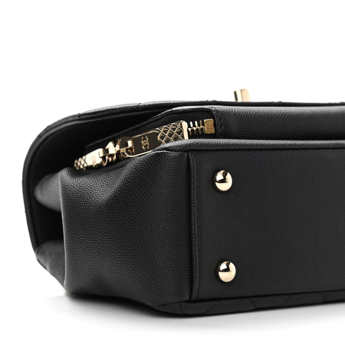 Caviar Quilted Small Business Affinity Flap Black