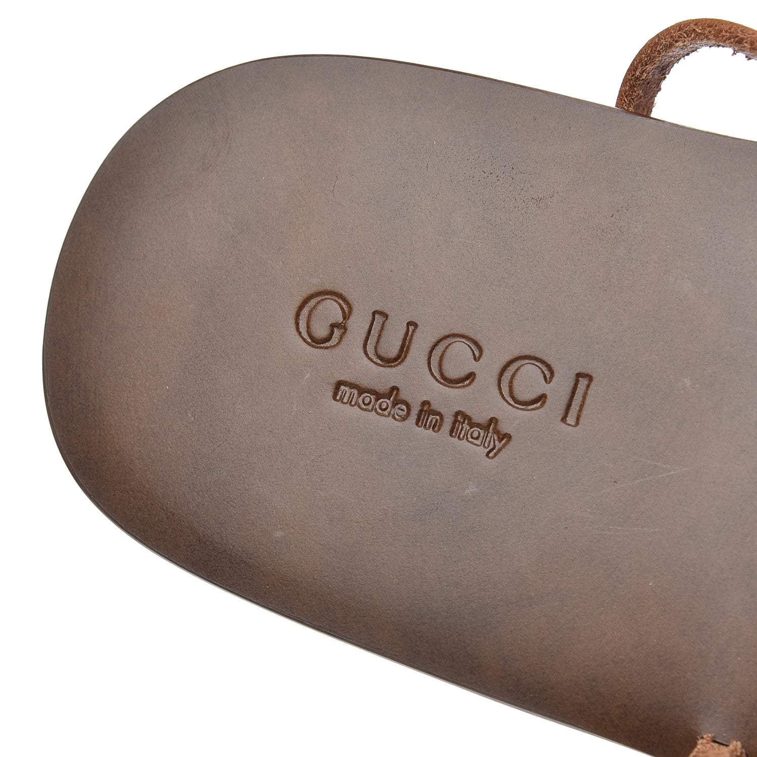 Gucci Calfskin Lace Up Tuscany Leather Mens Gladiator Sandals 10 Brown Cuir 6 of 9