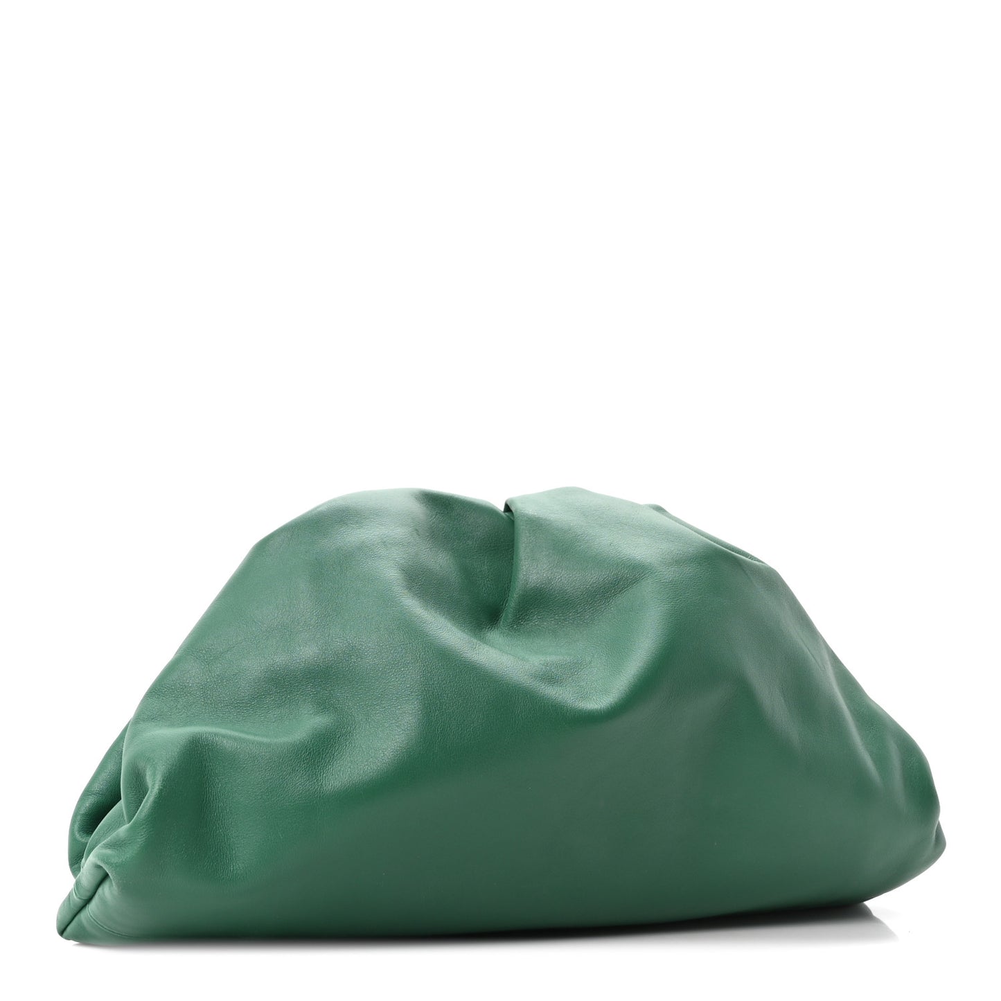 Smooth Butter Calf The Pouch Oversized Clutch Racing Green