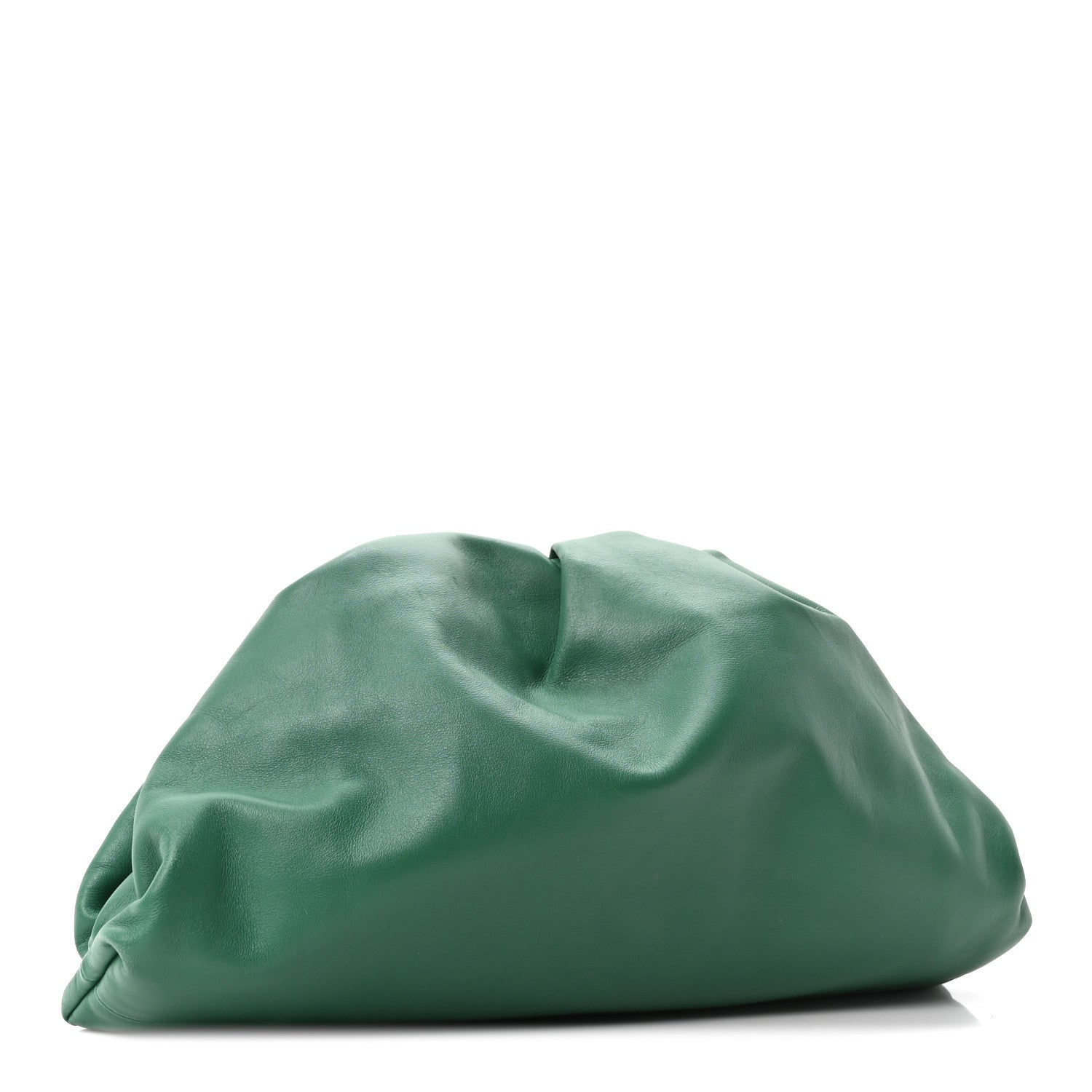 Bottega Veneta Smooth Butter Calf The Pouch Oversized Clutch Racing Green 3 of 10
