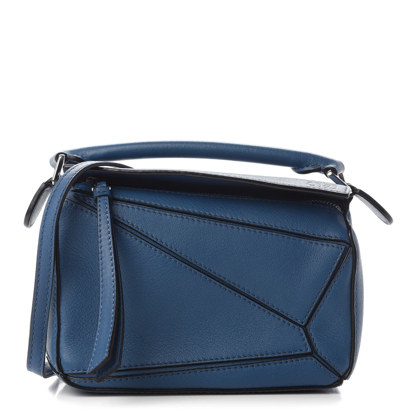 Calfskin Mini Puzzle Bag Blue