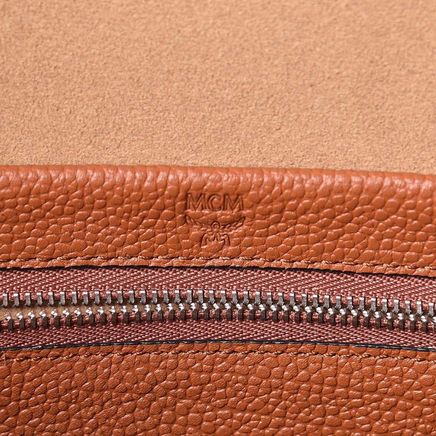 Grained Calfskin Medium Ella Boston Brown