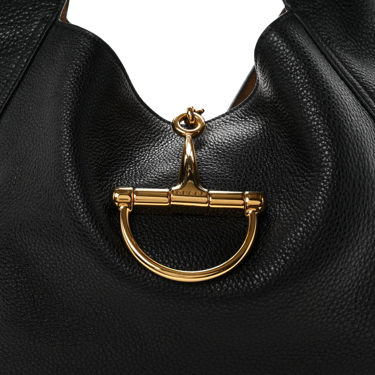 Grained Calfskin Softbit Maxi Shoulder Bag Black