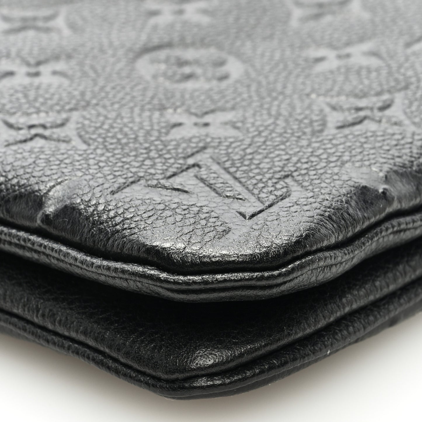 Empreinte Double Zip Pochette Black