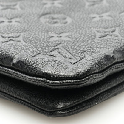 Louis Vuitton Empreinte Double Zip Pochette Black 8 of 9