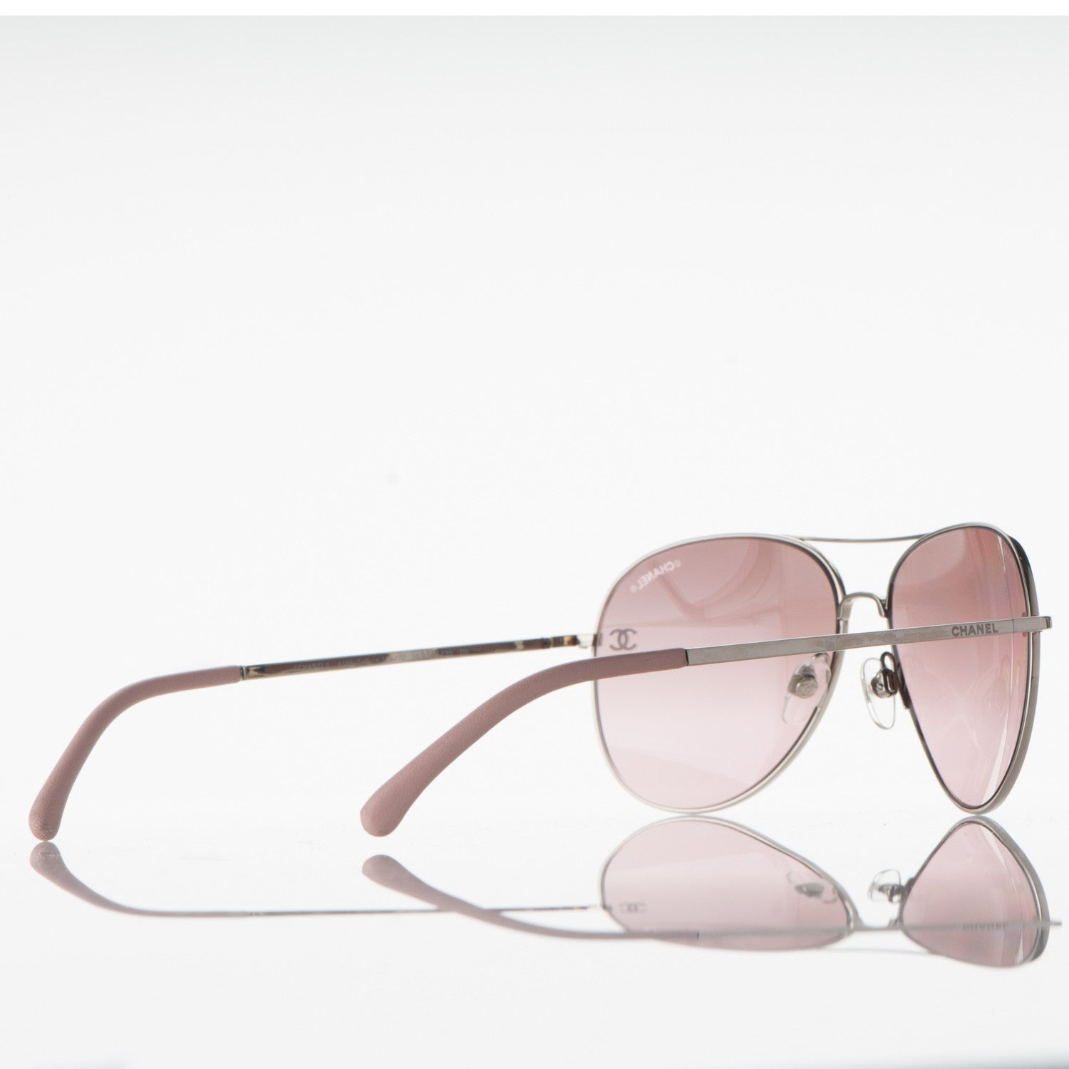 Chanel CC Aviator Sunglasses 4189-T-Q Pink 4 of 10