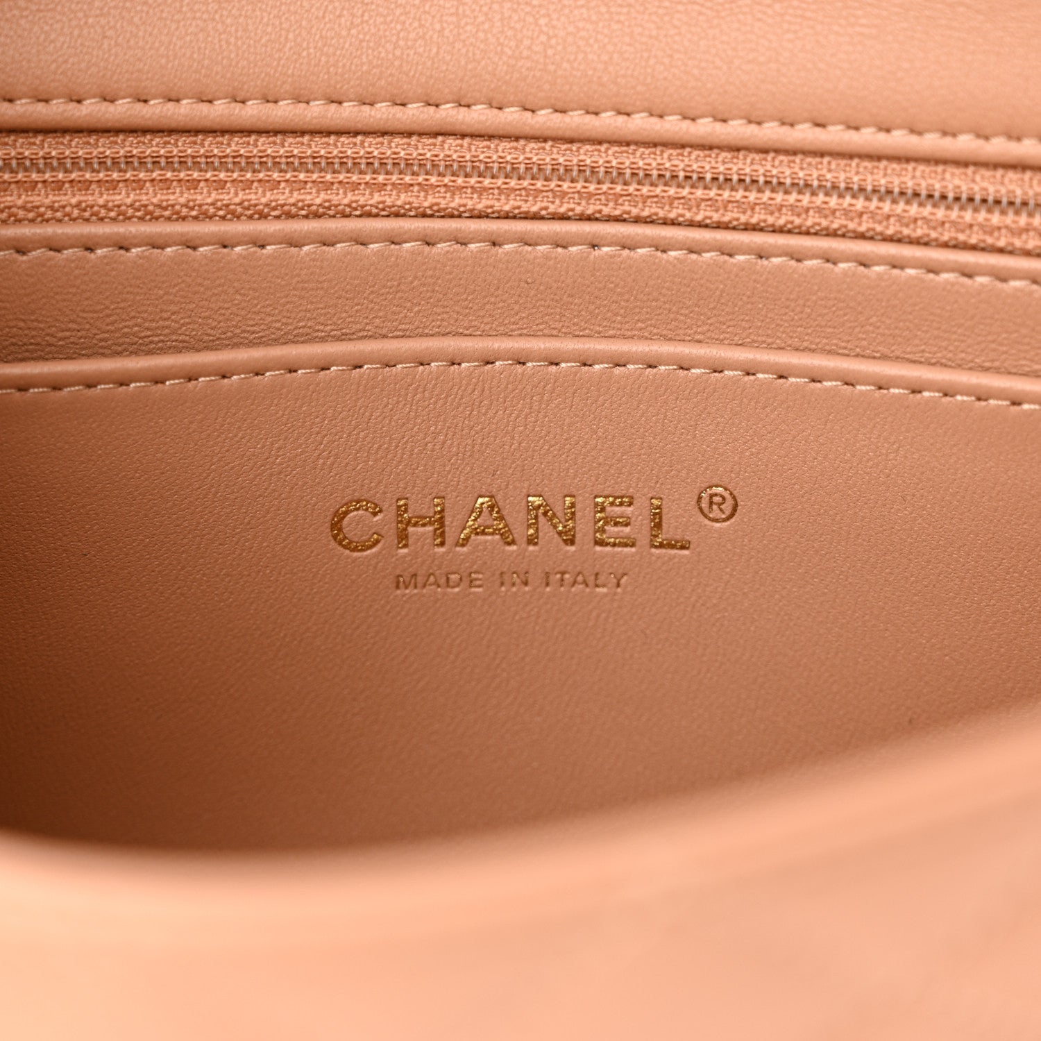 Chanel Lambskin Quilted Mini Rectangular Flap Brown 5 of 11