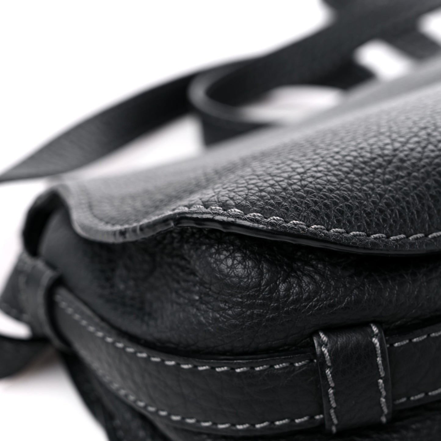 Calfskin Mini Marcie Round Crossbody Bag Black